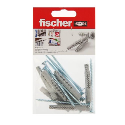 Дюбель Fischer UX 5X30 + шуруп (10 шт). пакет картинка